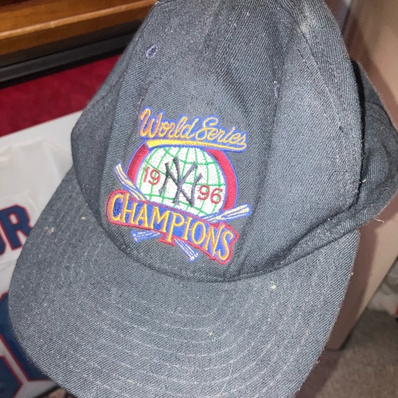 Vintage 1996 new york yankees world series baseball hat new era ball cap usa - Picture 1 of 11